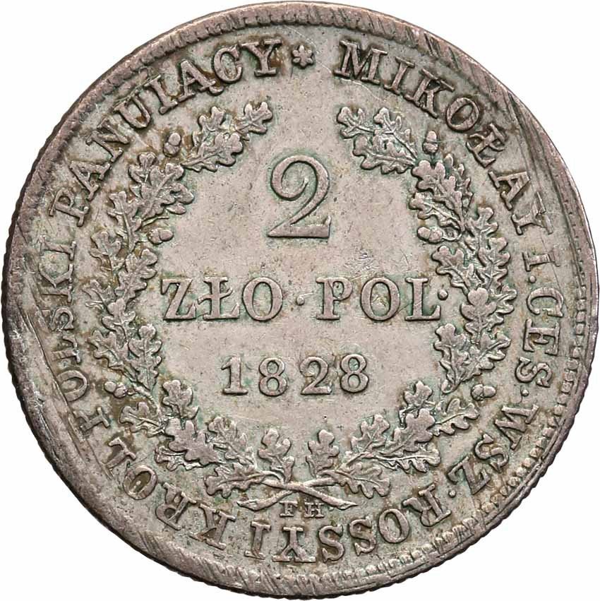Królestwo Polskie / Rosja. Mikołaj I. 2 złote 1828 FH, Warszawa